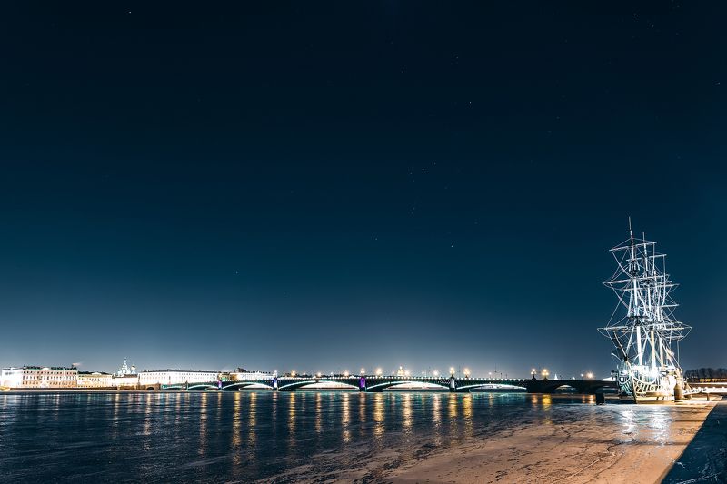 spring, russia, snow, спб, весна, снег, city, sky, небо, город, архитектура Ship фото превью