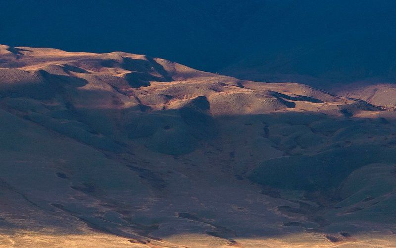 горы, склоны, вечер, свет, тень, курай, курайский хребет, горный алтай, республика алтай Pro световые трансформации - Триптих фото превью