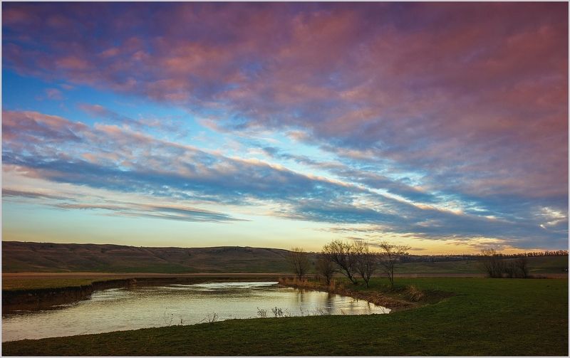 ставрополье, весна, апрель, ландшафт, река, егорлык, закат, тепло, цветы, цветение, пчела, паутина, небо, облака Здравствуй, Апрель 2017. СКФО фото превью