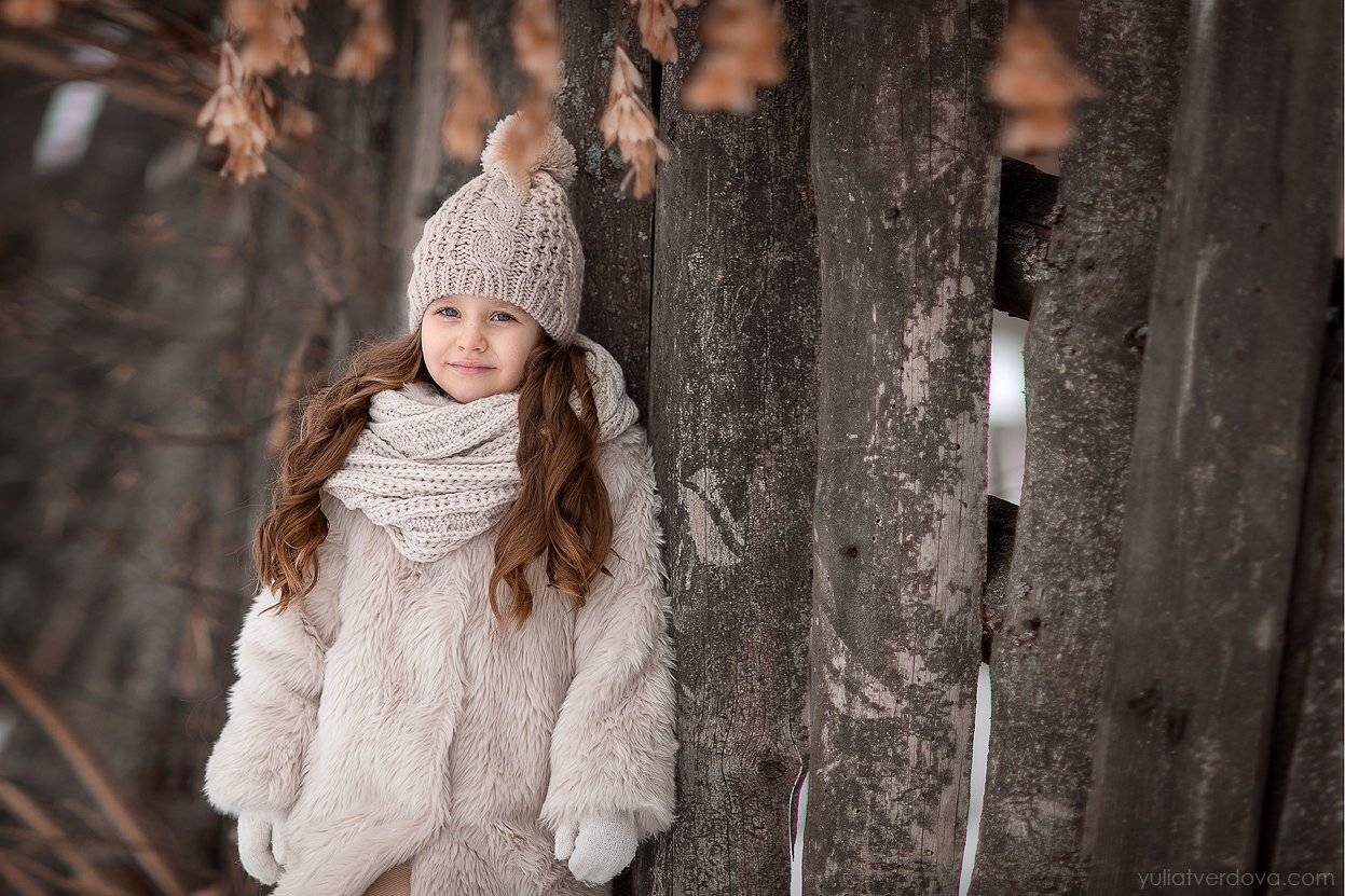 Девочка зима снег портрет , Юлия Твердова