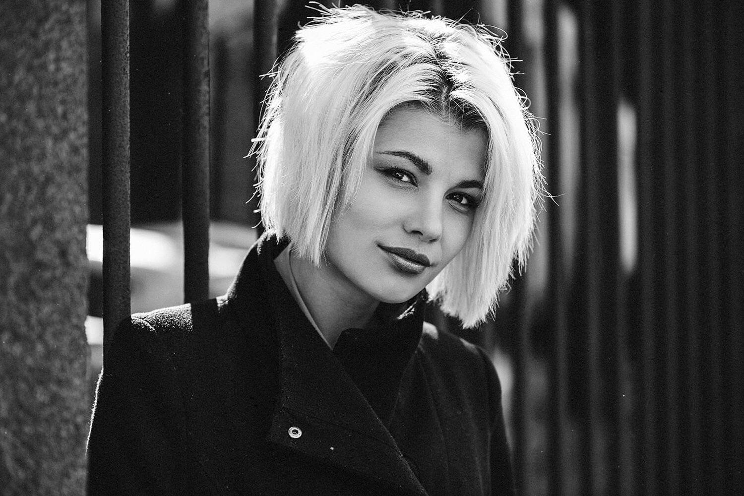 портрет, чб, фото, девушка, графика, Павел Соколов