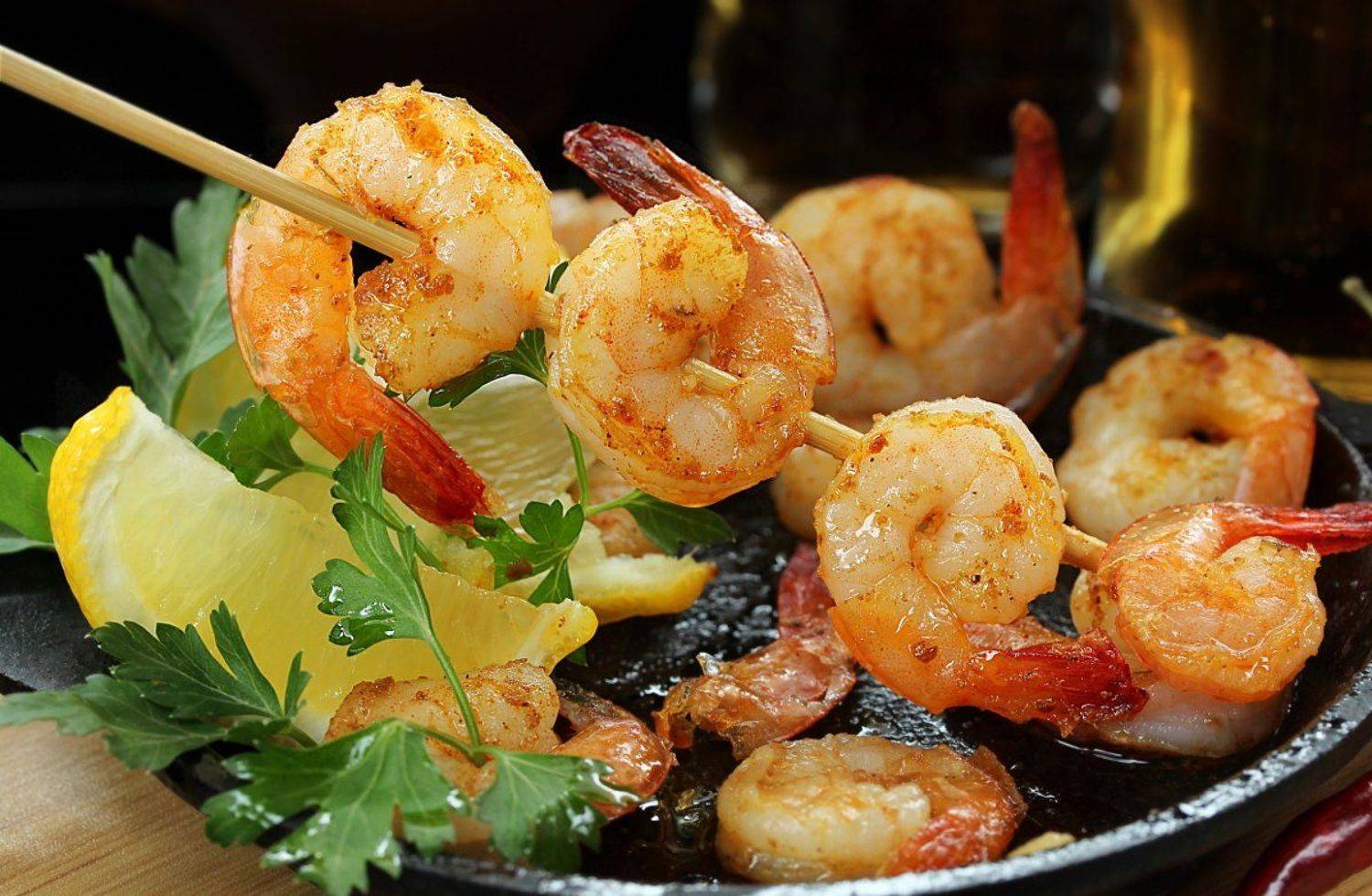 фуд-фото, еда, креветки, посуда, сковородка, Шруб (Беляева) Татьяна
