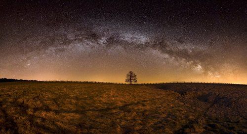 Spring milky way