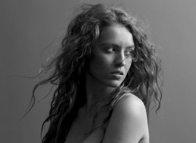 портрет,девушка,чёрно-белое,ч/б,portrait,girl,b/w, Майя (5) фото превью