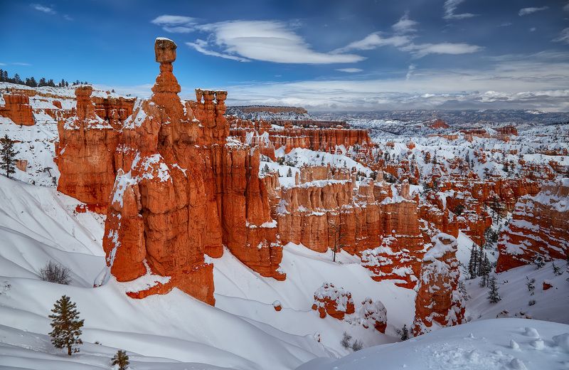 зима,снег,bryce canyon,пейзаж Bryce Canyon фото превью