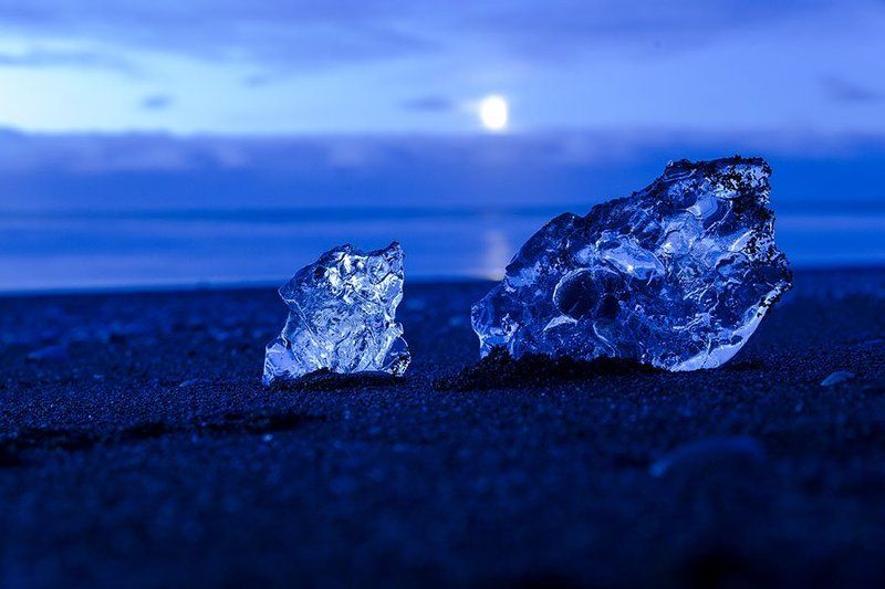 Glacier in the Moonnight -Iceland фото превью
