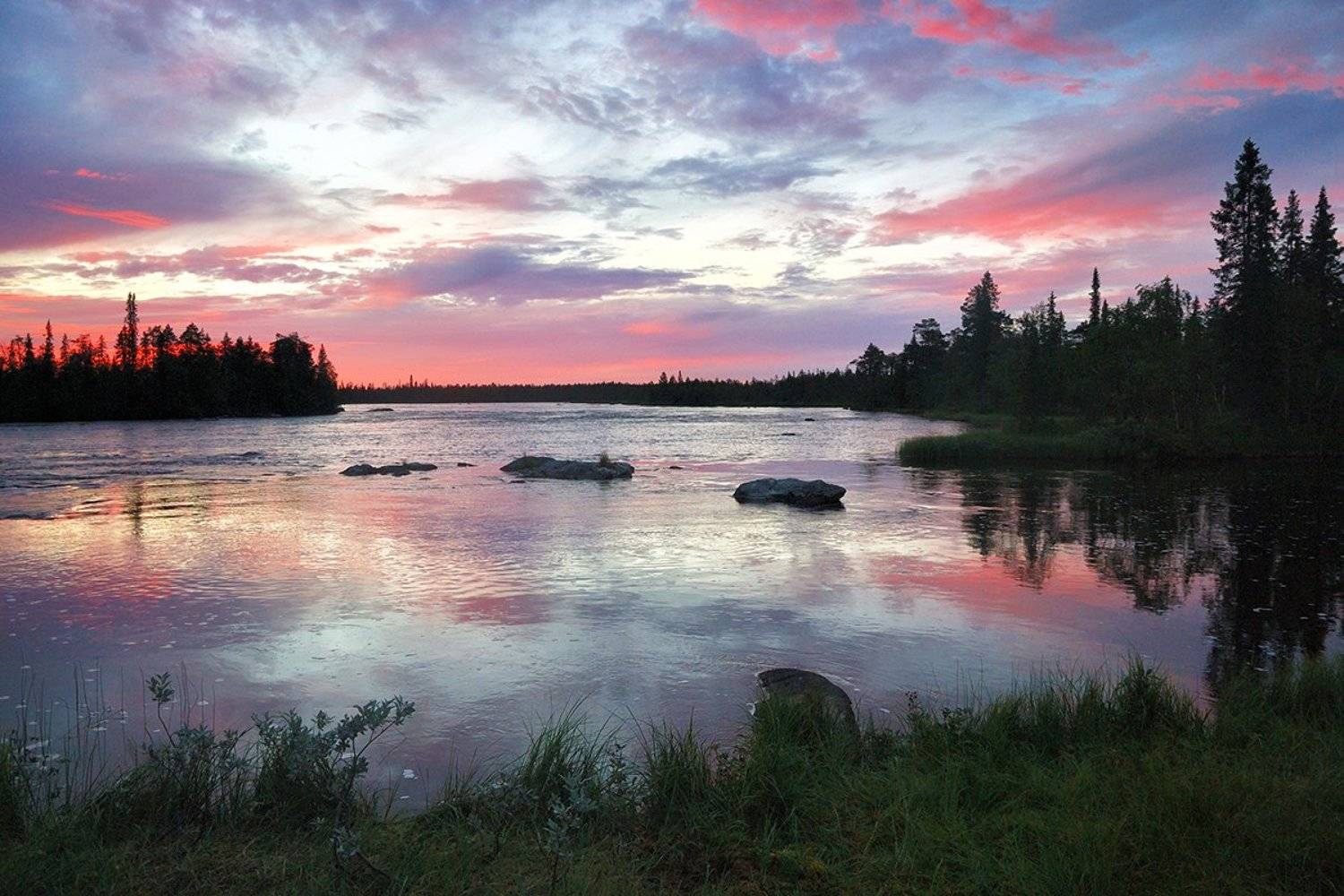 кольский, умба, закат, озеро, облака, d80, Лопухов Сергей