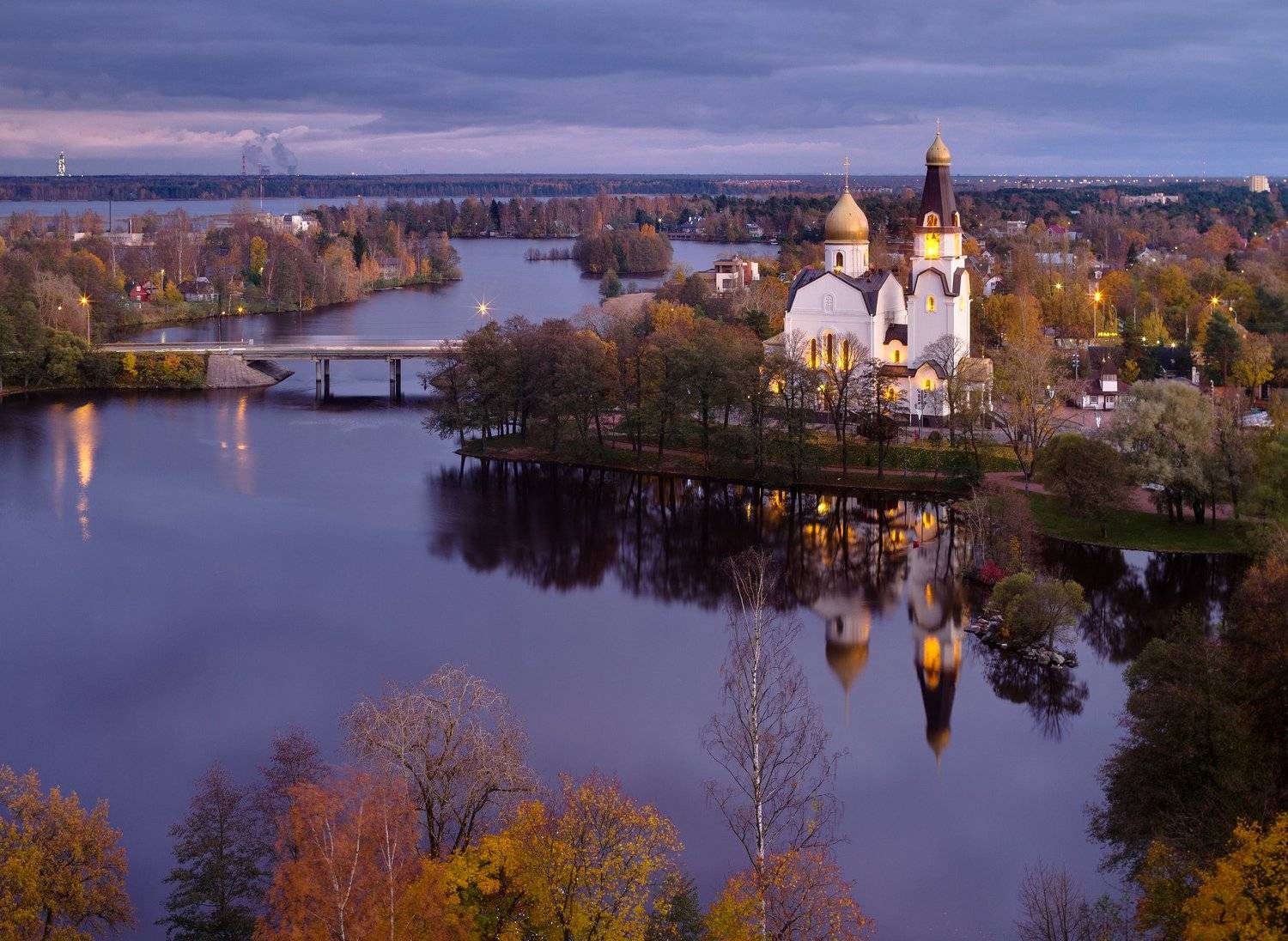 Сестрорецк, Санкт-Петербург, Urban Exploration, церковь, крыша, пейзаж, город, отражение, Голубев Алексей