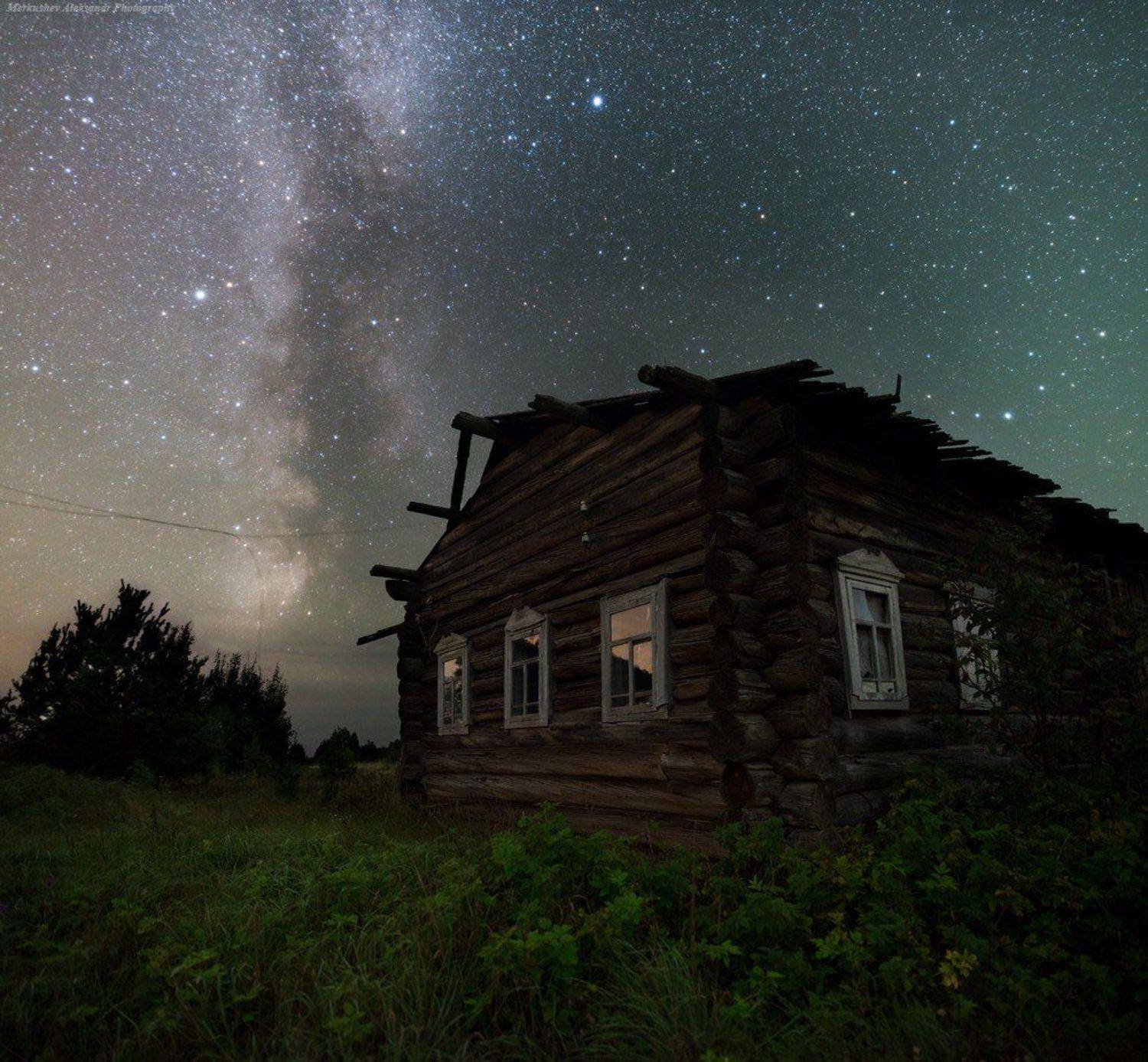 природа, лето, звезды, млечный путь, milky way, stars, Меркушев Александр