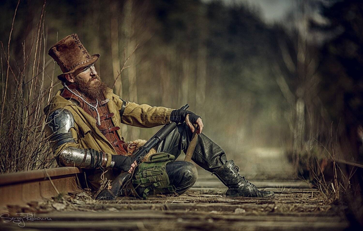 охотник, ведьма, ружьё, привал, Сергей Рехов