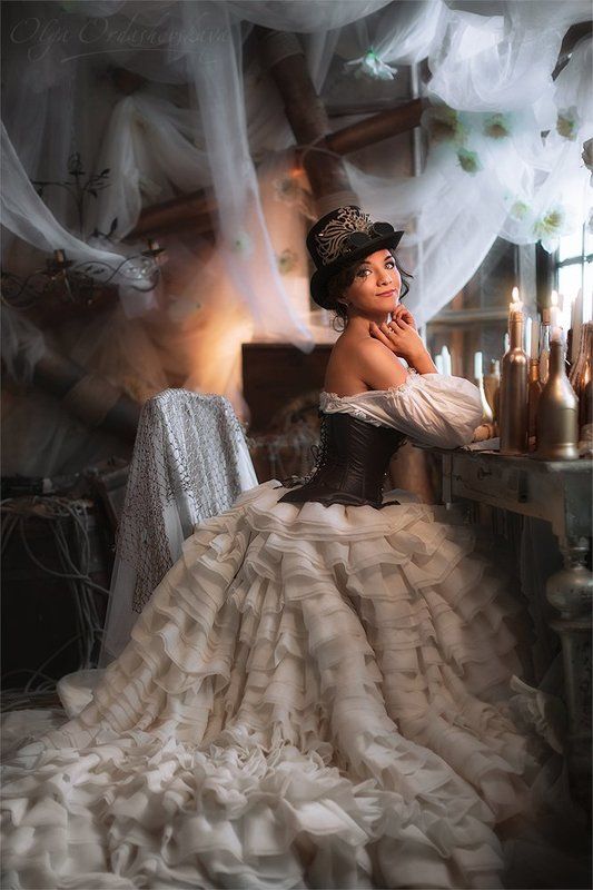 portrait, fairy tale, steampunk Steampunk fairy tale фото превью