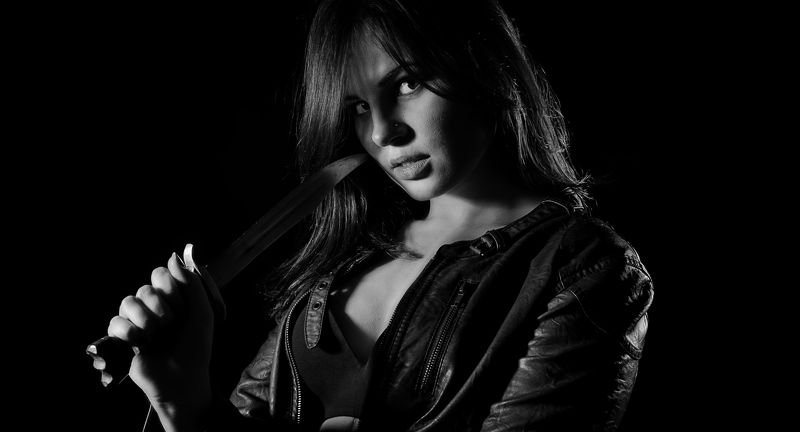 девушка, модель, портрет, портрет девушки, красотка, художественный портрет, черно-белое, черное-белое фото, чб, girl, model, beauty, art portrait, color, black and white, black and white photo, bw Марина фото превью