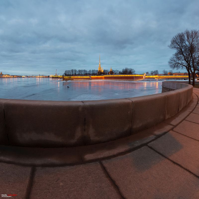 golubevphoto, Russia, city, SPB, Petersburg, morning, winter, ice, fortress, sky, panorama, Россия, город, СПб, Петербург, Питер, утро, зима, лед, крепость, небо, панорама Геометрия восхода фото превью
