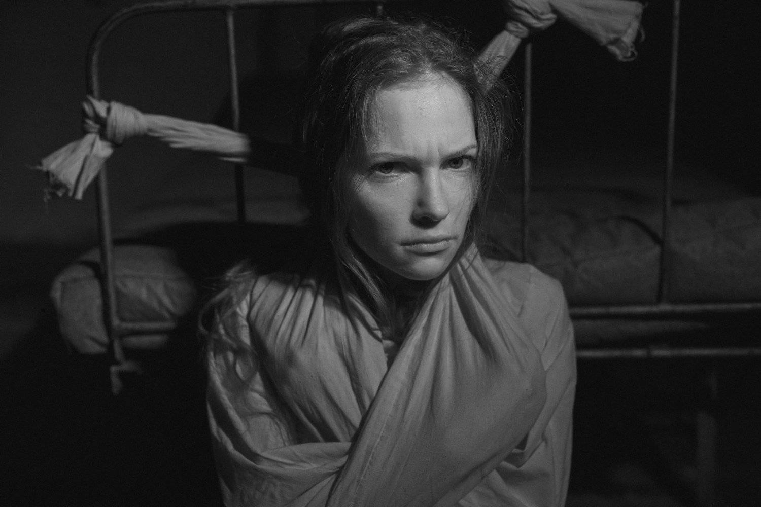 модель, черно-белое, эмоции, рубашка, портрет, Алексей Польский