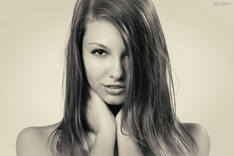 portrait, black & white Tomy фото превью