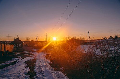 Утро в деревне