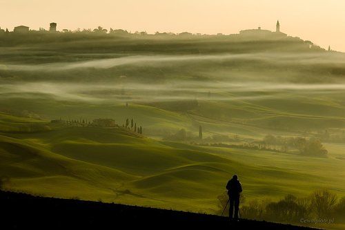 Sunrise at Pienza