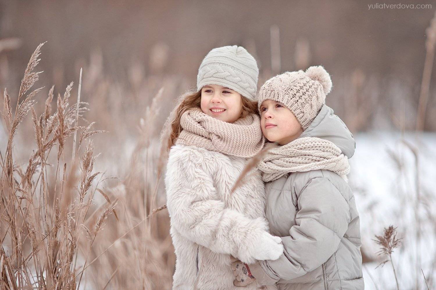Брат сестра дети зима, Юлия Твердова