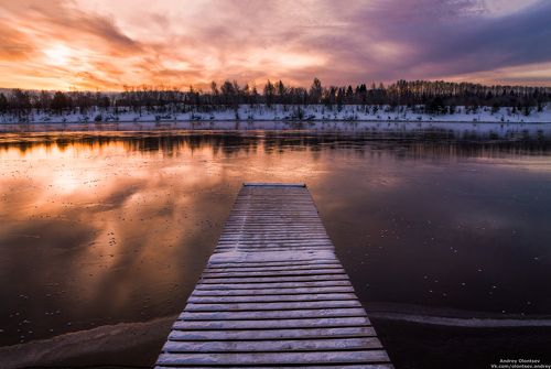 Утро на Волге.
