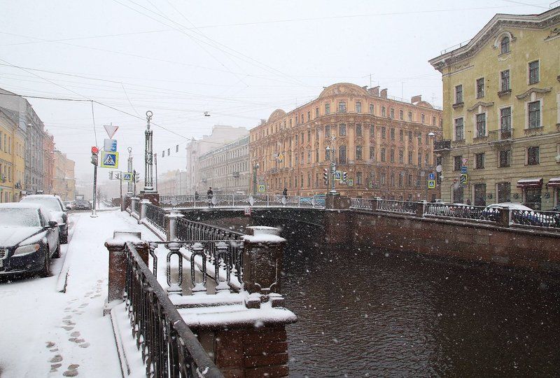 Снегопад в апреле фото превью
