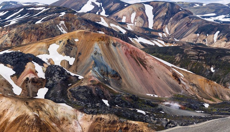 Цветные горы фото превью