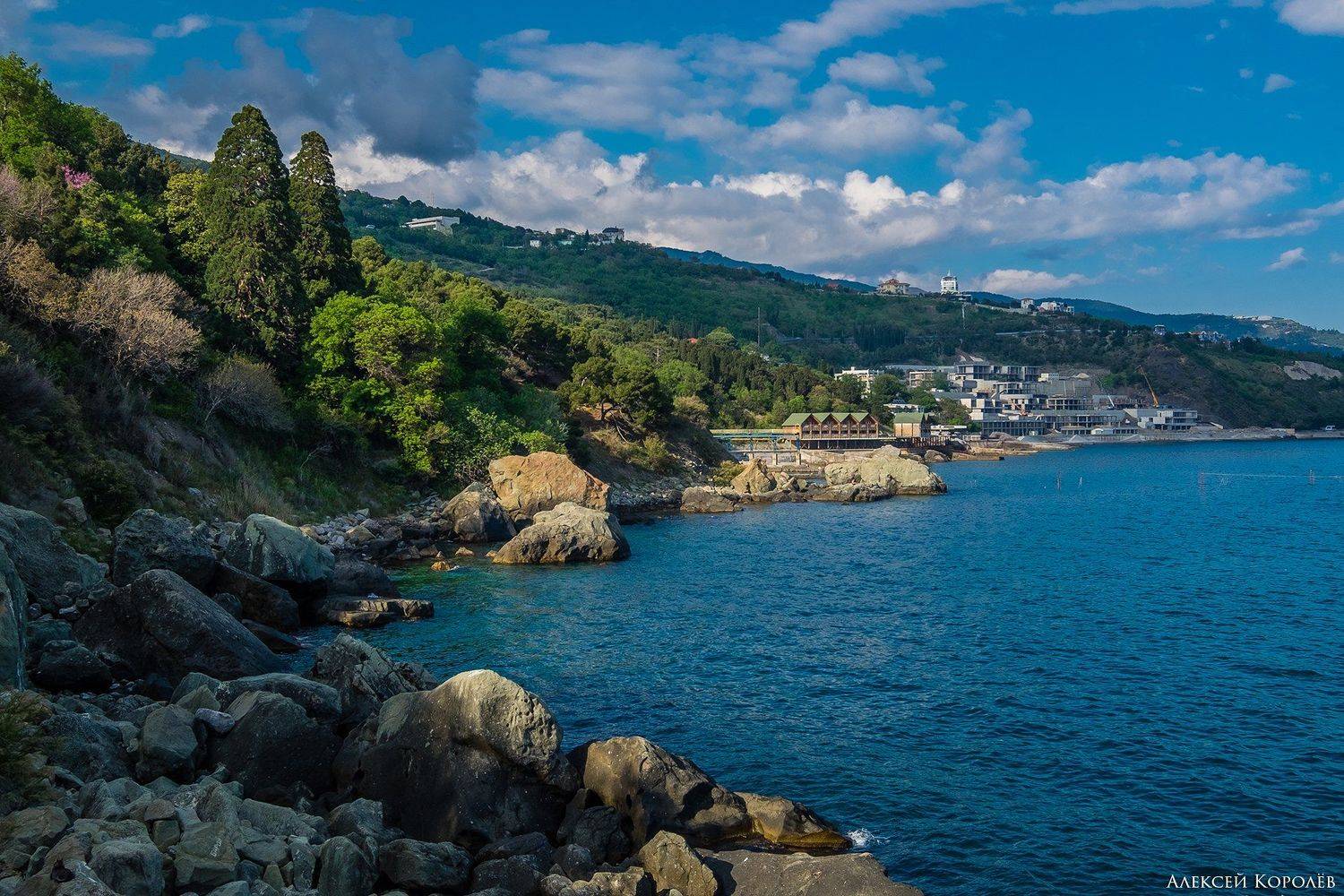 крым, россия, алупка, ялта, черное море, весна, море, природа, пейзаж, crimea, russia, alupka, yalta, black sea, spring, sea, nature, landscape, Алексей Королёв
