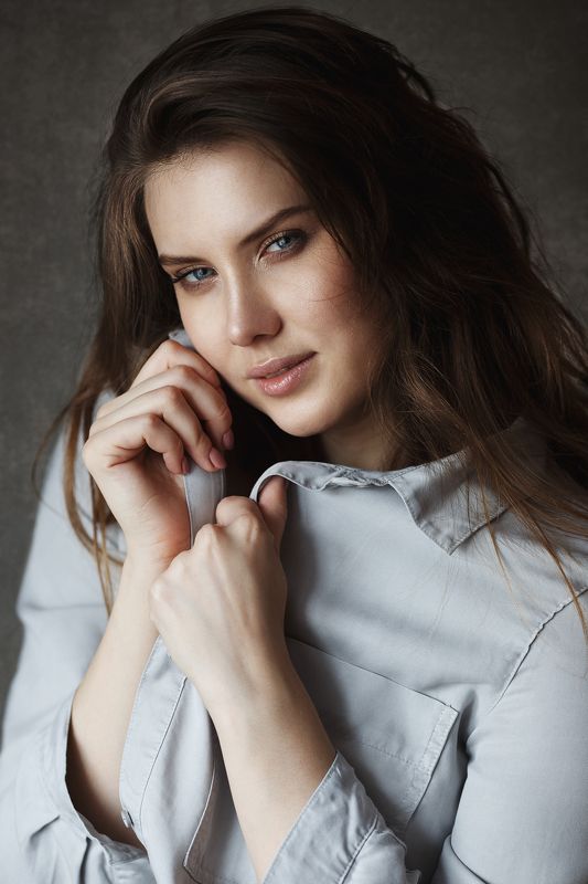 girl, woman, female, young, pretty, beautiful, sexy, smile, eyes, hair Kseniya  фото превью