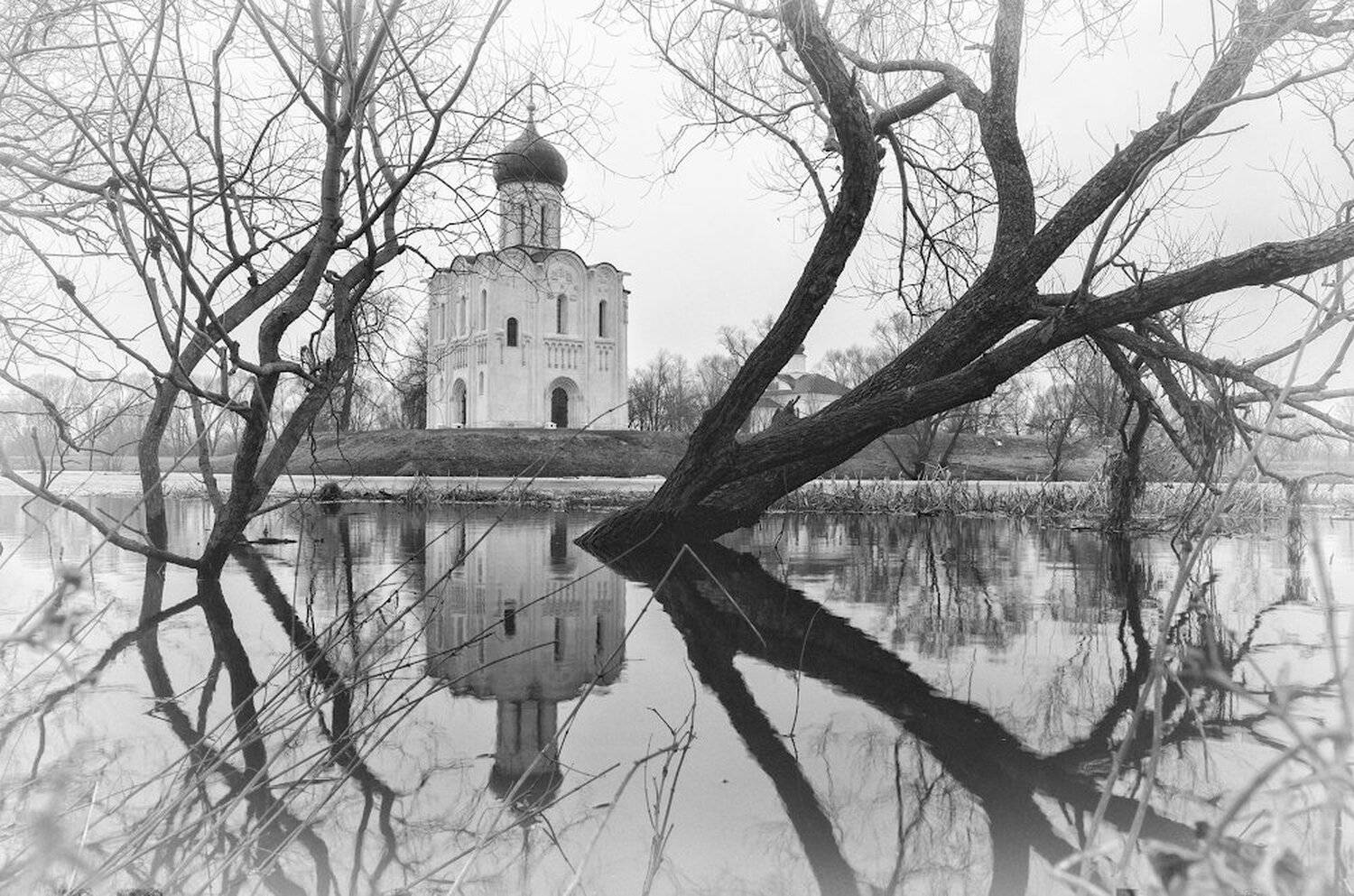 покрова на нерли разлив половодье утро река, Игорь Шиленок