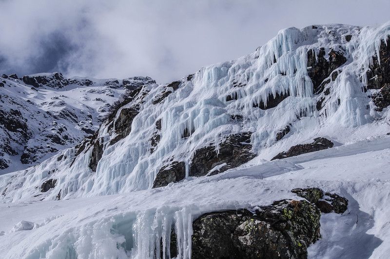 архыз, кавказ, водопад, гудовцов,  Ледовый мыс фото превью