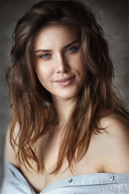 girl, woman, female, young, pretty, beautiful, sexy, smile, eyes, hair Ksyusha фото превью