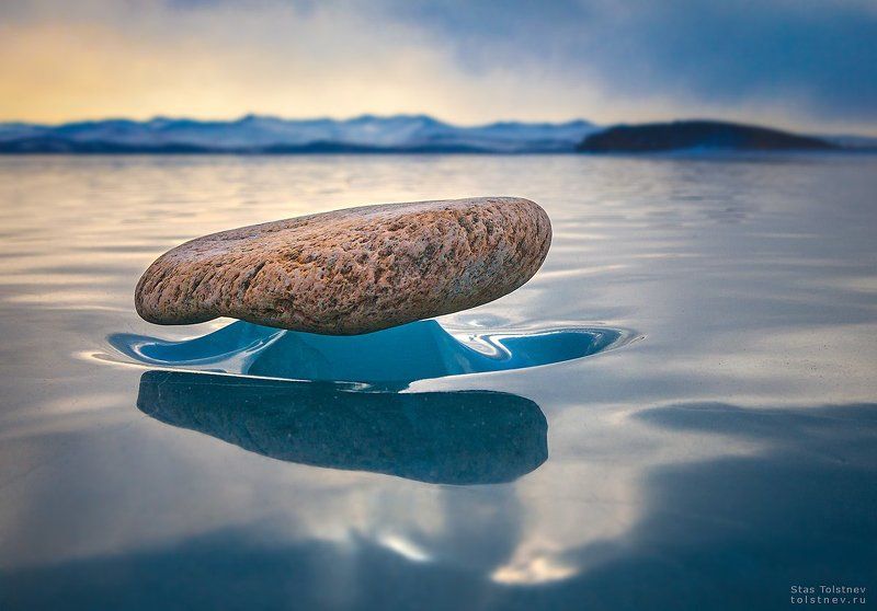 байкал, малое море, ольхон, лед, зима, Застывшие в полете фото превью