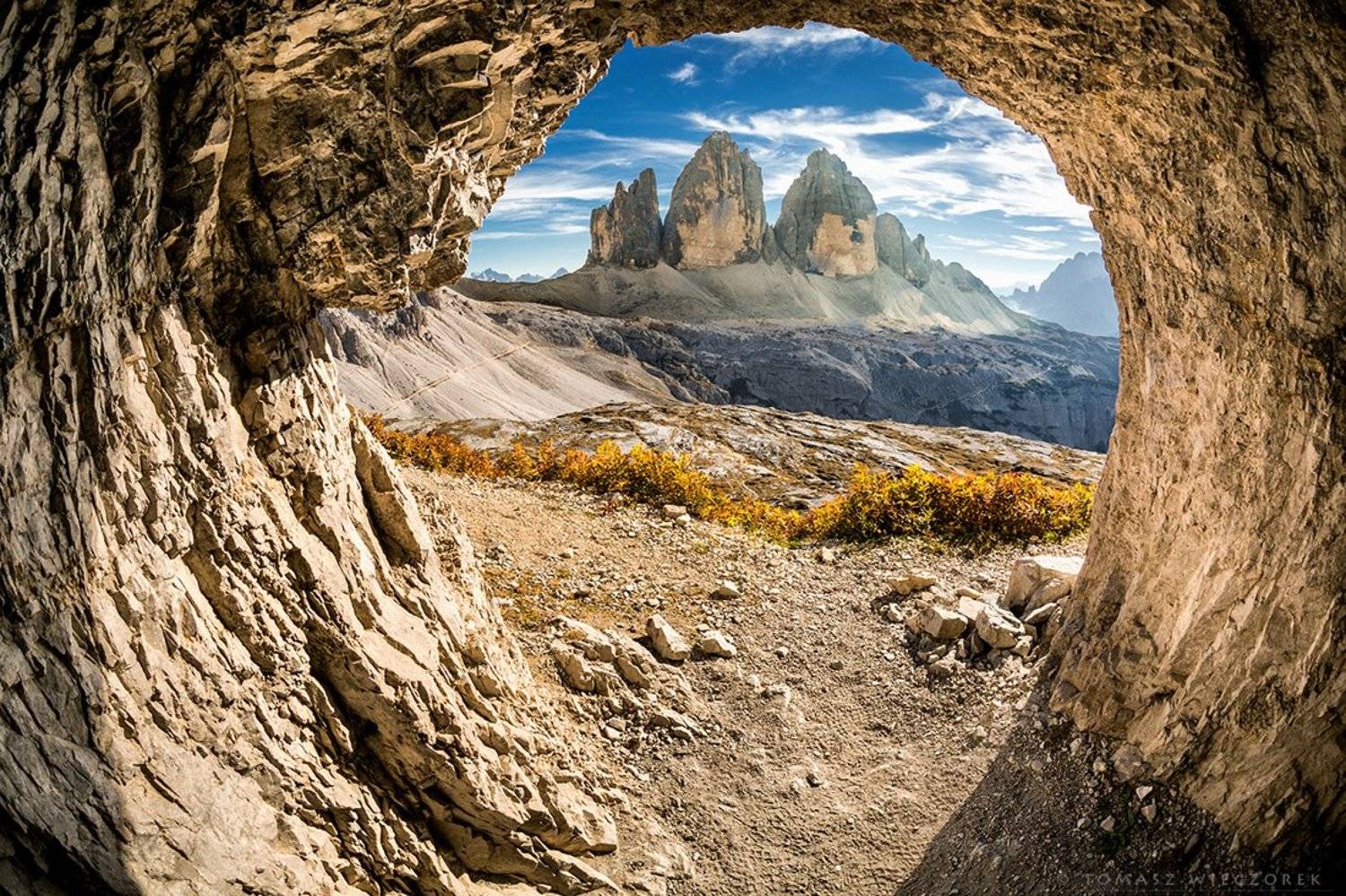 dolomiti, dolomities, italy, italia, summer, light, mountains, tre cime, lavaredo, tre cime di lavaredo, cave, Tomasz Wieczorek