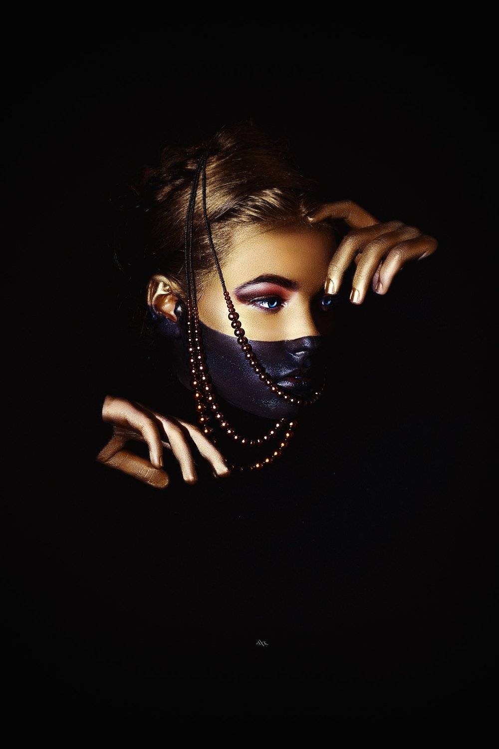 woman, portrait, makeup, jewelry, conceptual, studio, light, Руслан Болгов (Axe)