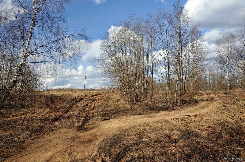 весна, дорога  фото превью