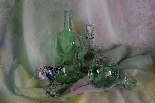 С подснежниками и стеклом
