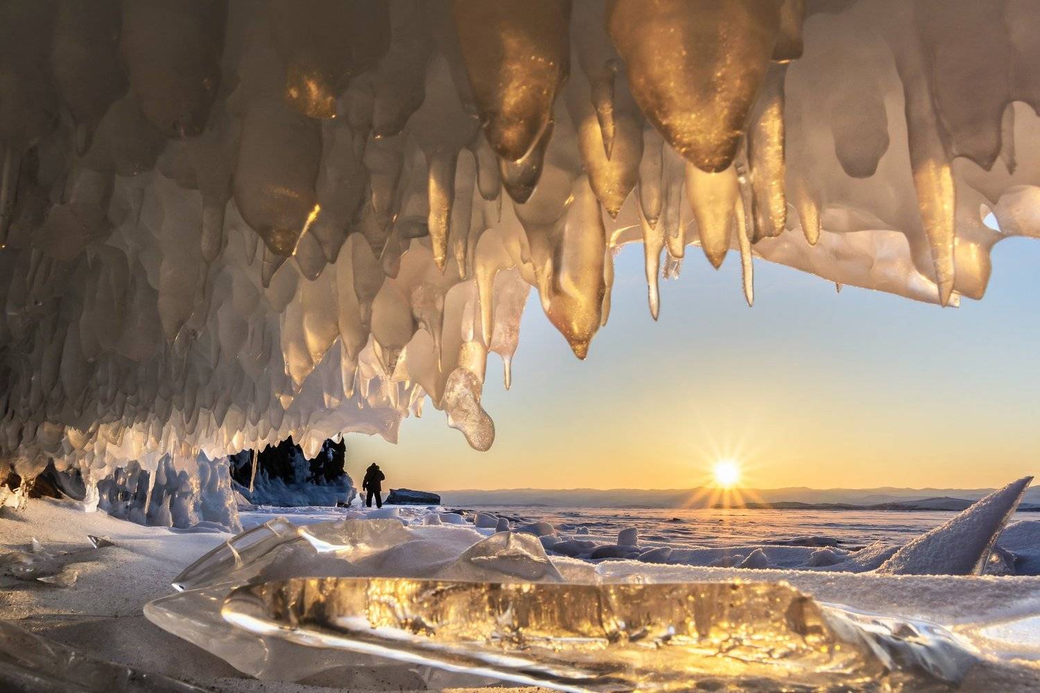 лед, солнце, рассвет, зима, Елена Вторушина