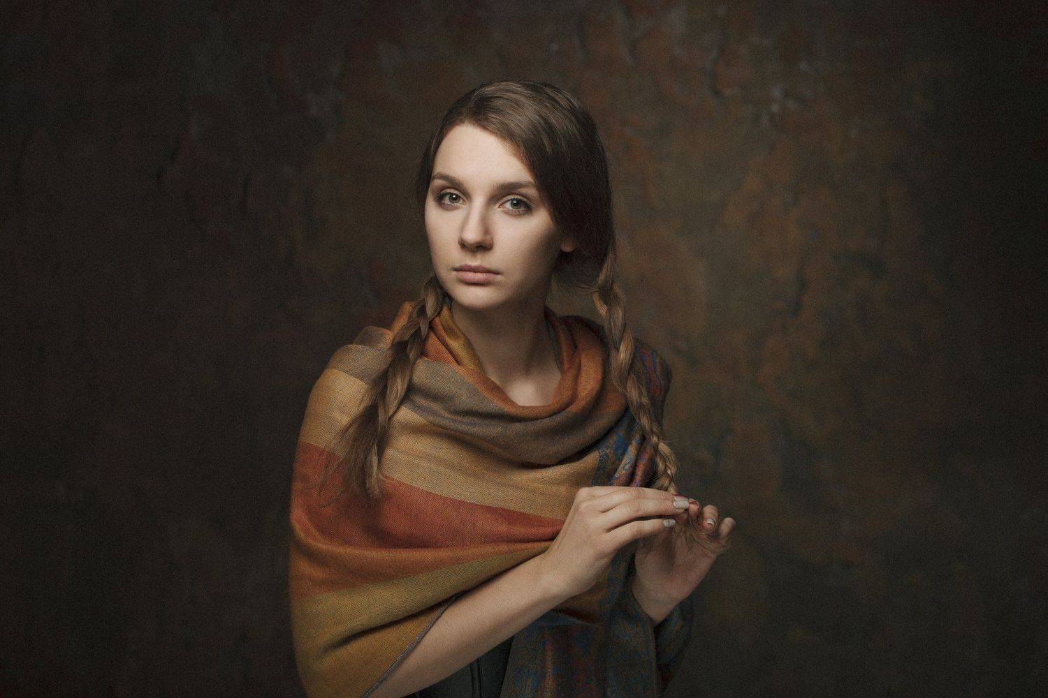 девушка, 2017, портрет, portrait, глаза, прическа, pretty, Василий Жуков