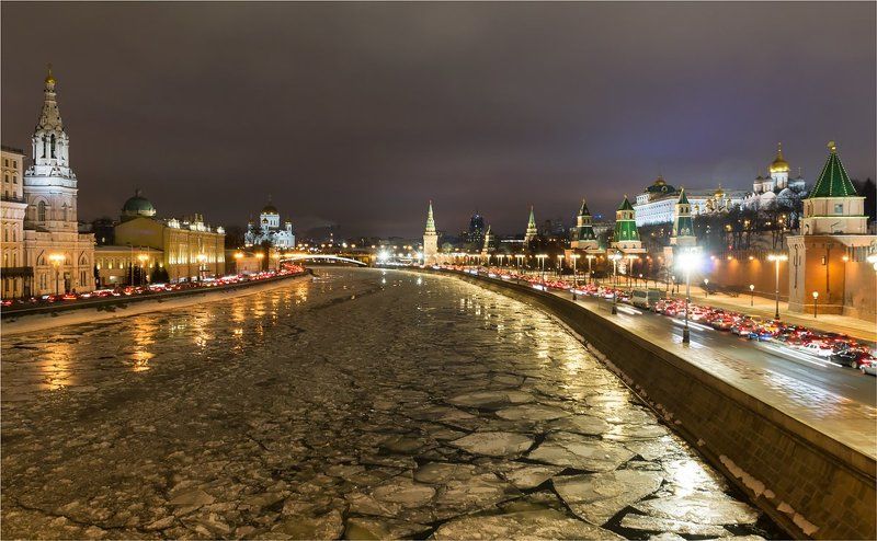 кремль, москва-река, мост По следам ледокола фото превью