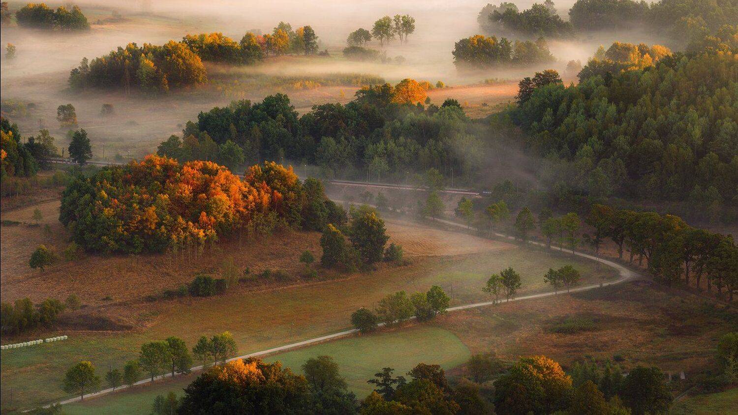 landscape,canon,mist,light,autumn, Iza,Darek