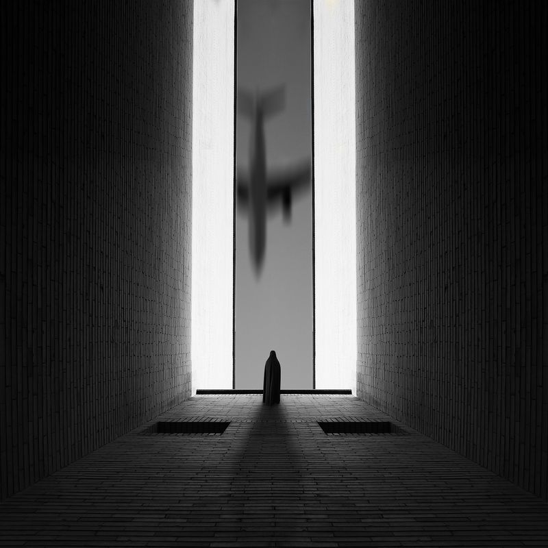 minimal, lines, abstrat, shadow, architecture, human, holography, conceptual, creative, The space in between фото превью