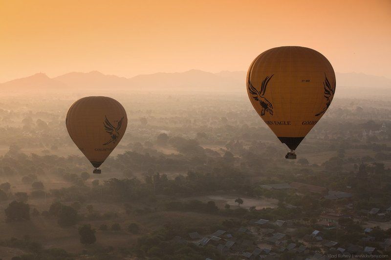 бирма, баган, мьянма, шары, высота, утро, рассвет, паган, воздушныйшар, myanmar, burma, pagan, bagan, balloons Полет фото превью