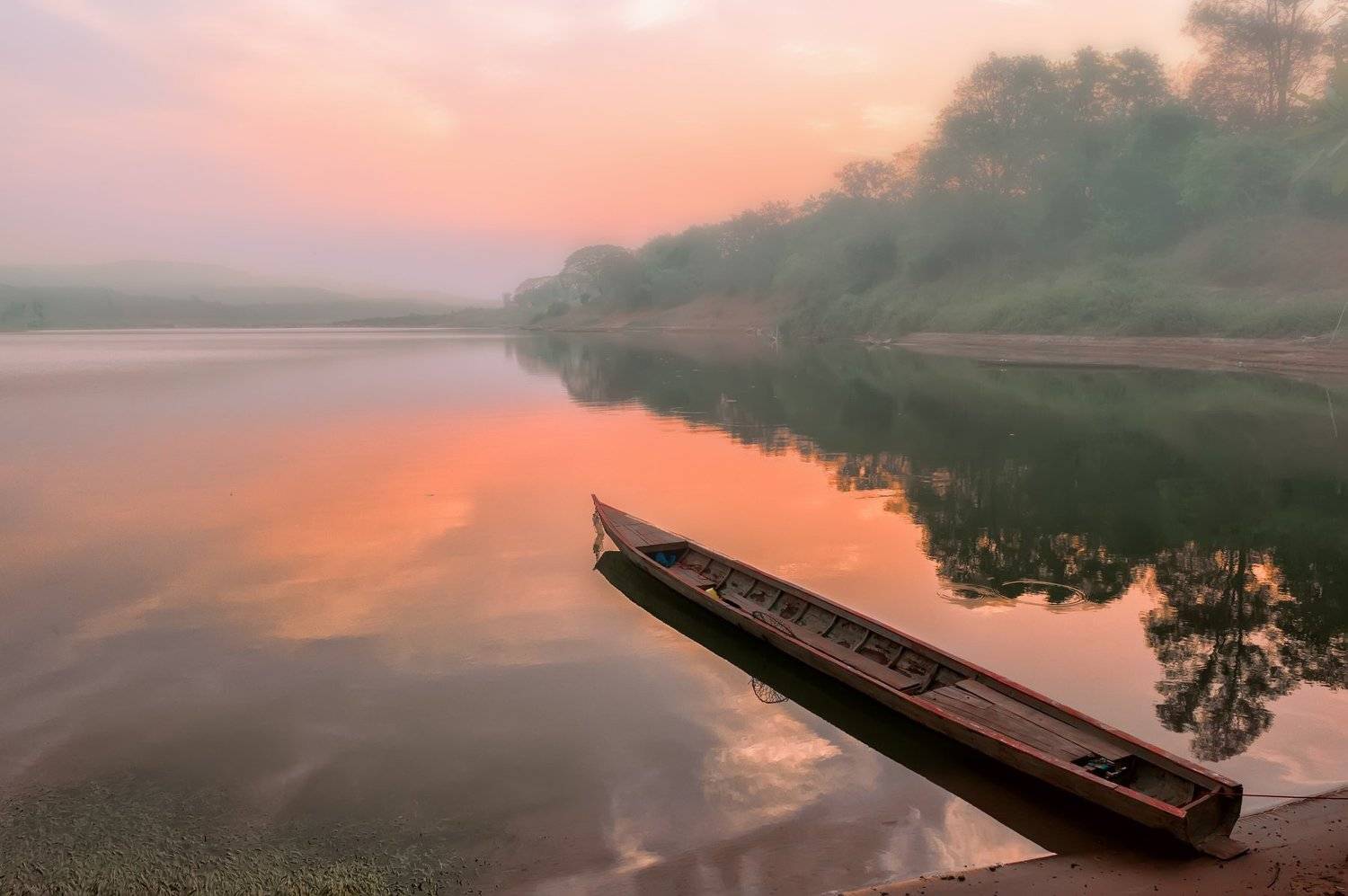 путешествие,пейзаж,рассвет,таиланд,лаос,пастель,, Валерий Ряснянский