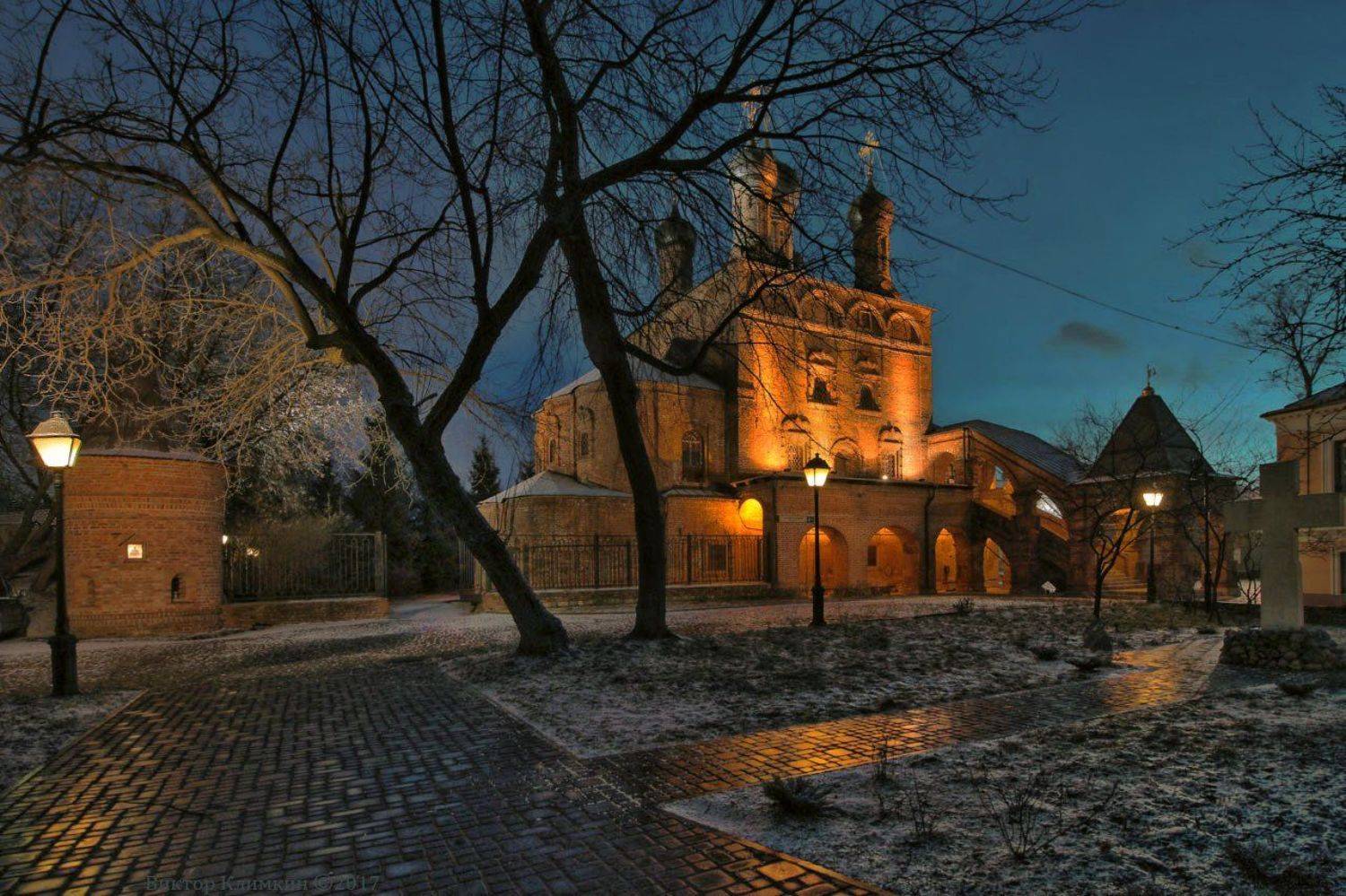 москва, вечер, храм, крутицкое, подворье, Виктор Климкин