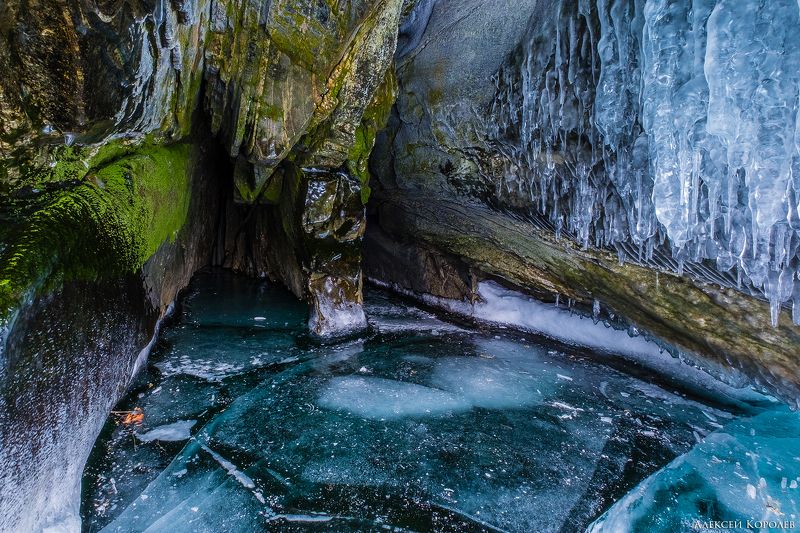 байкал, сибирь, россия, грот, лед, зима, пейзаж, природа, baikal, siberia, russia, grotto, ice, winter, landscape, nature Внутри грота фото превью