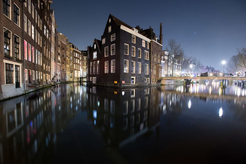 Amsterdam Netherlands night long exposure travelling Holland Амстерда ночь Голландия никон nikon  Амстердам. Ночь фото превью