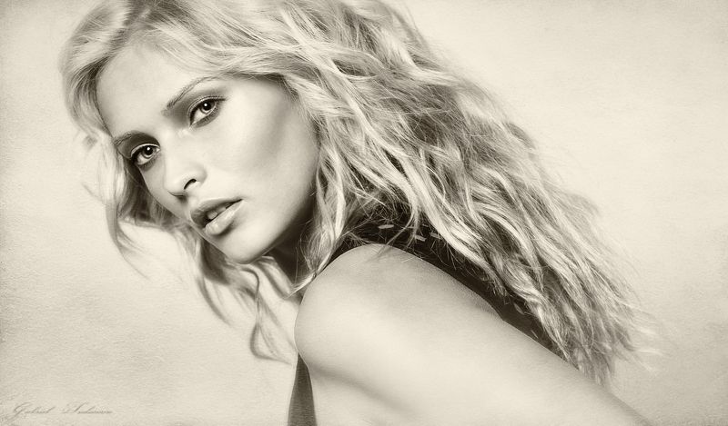 portrait, black & white Annd фото превью
