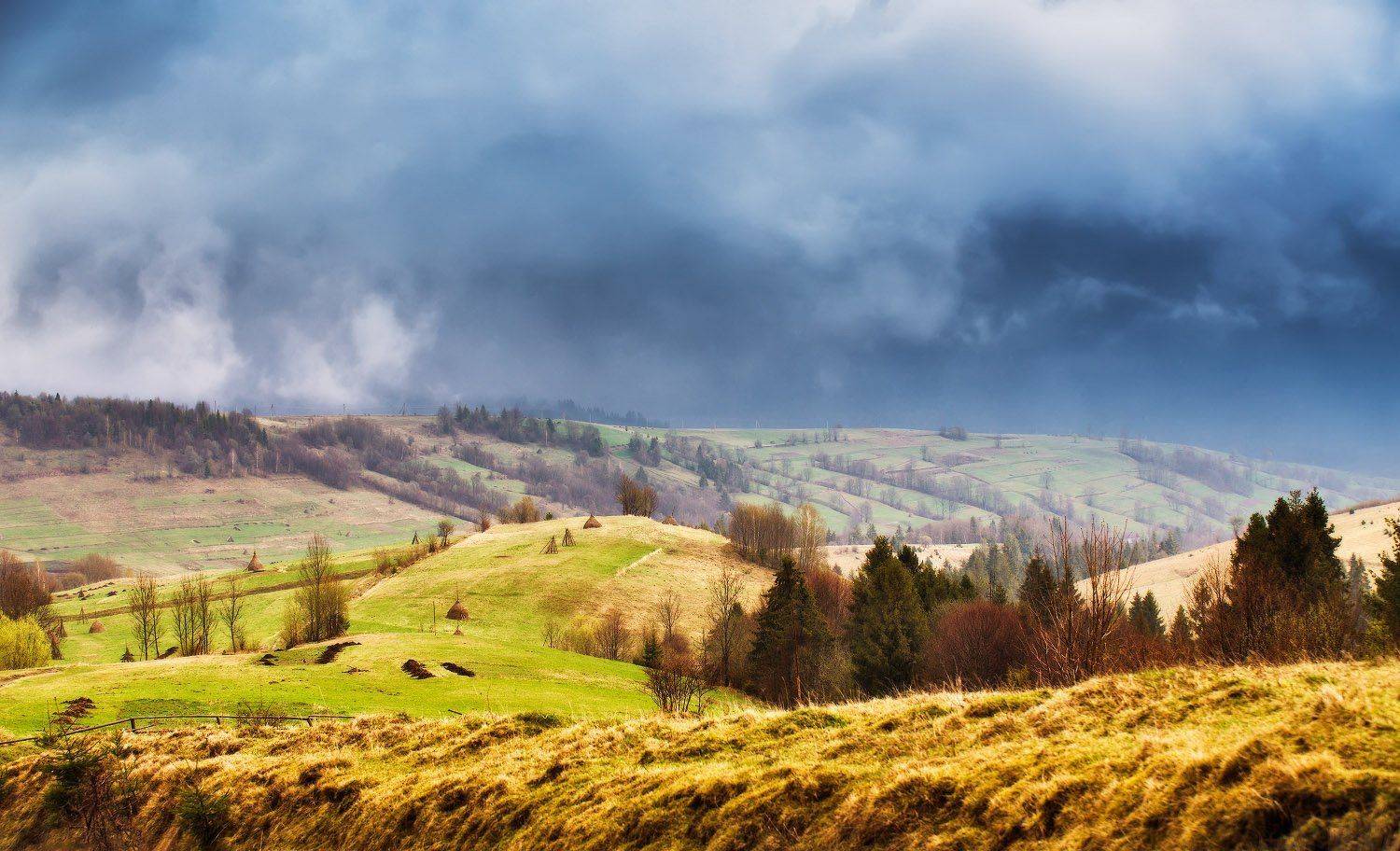 апрель, весна, горы, день, дождь, закарпатье, карпаты, Вейзе Максим