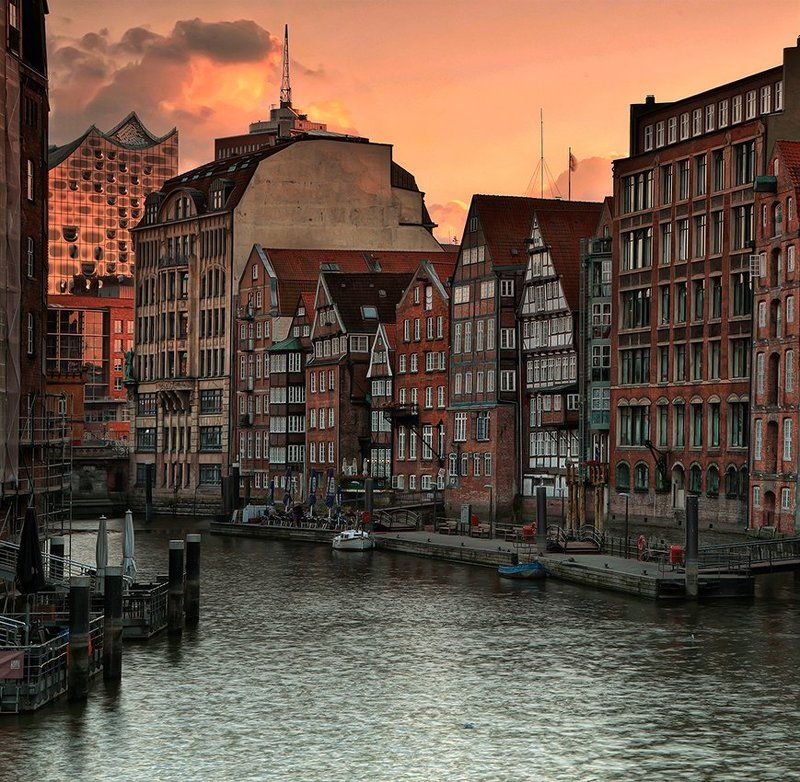 Гамбургские каналы фото превью