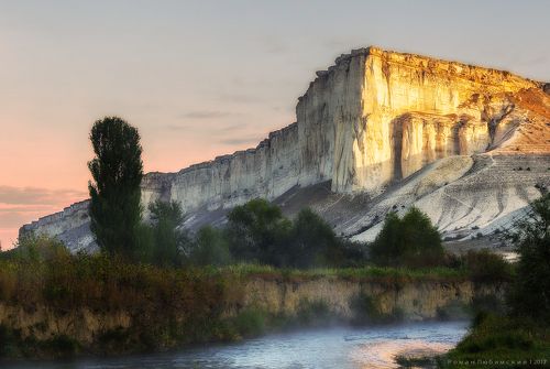 Утро на белой скале