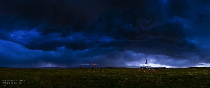  степной  пейзаж  草原的风景 фото превью